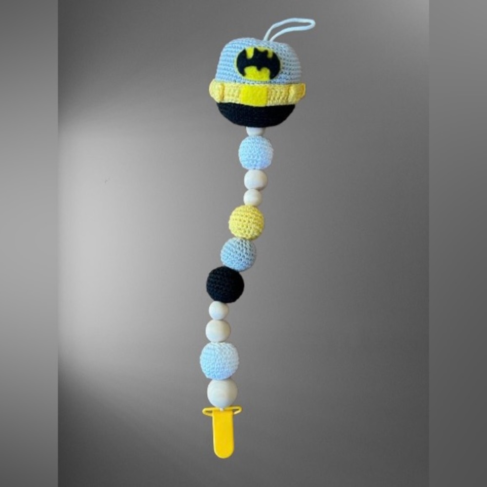 Batman Baby Pacifier Holder/Stroller Toy